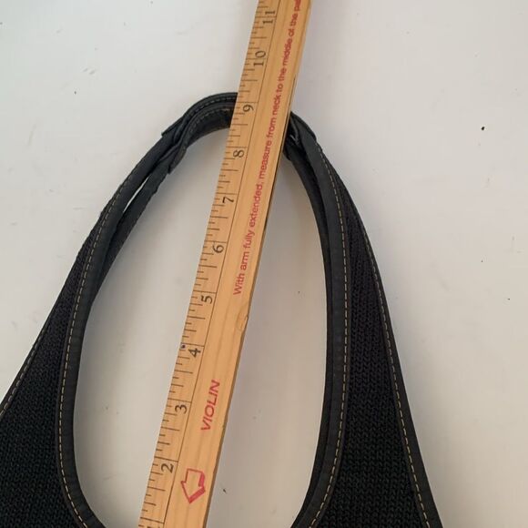 The Sak Black Knit Mesh Shoulder Bag with Mother of Pearl Charm - Picture 12 of 12